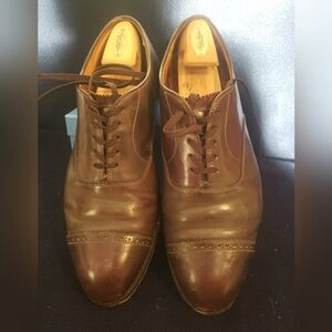Brooks Brothers Peal & Co Cap Toe Brown Oxfords 11 1/2 E
